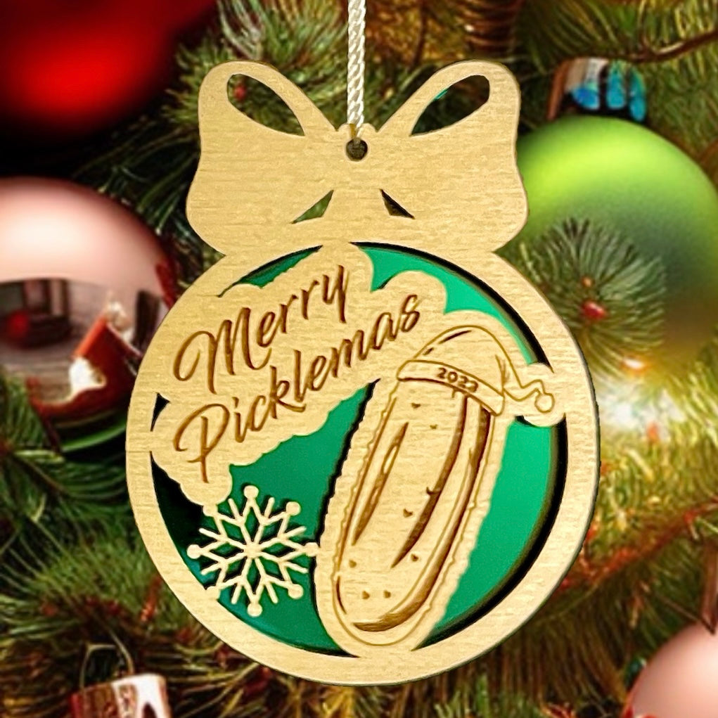 "Merry Picklemas" Ornaments