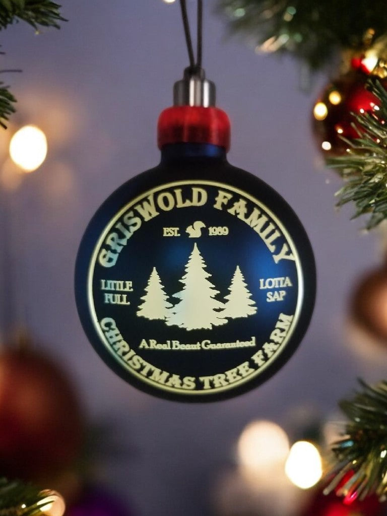 Customizable Glass Christmas Ornament