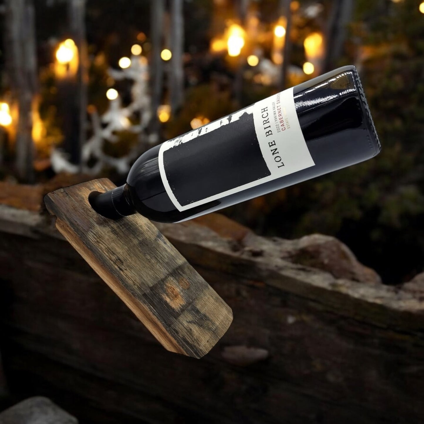 Customizable Floating Wine Bottle Holder