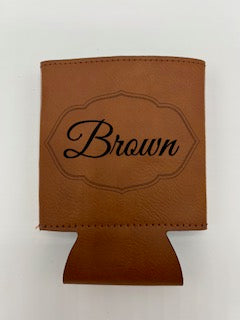 Customizable Leatherette Koozies