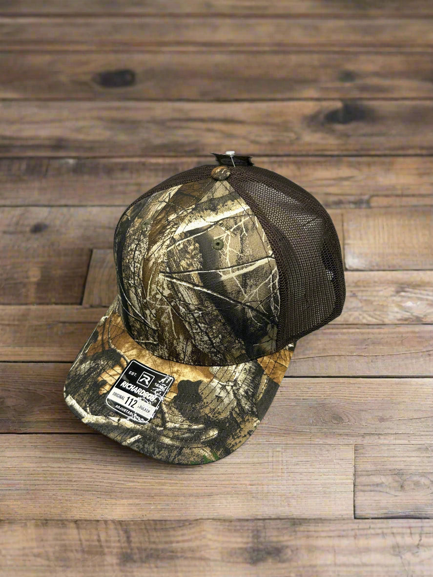Customizable Camo Richardson Trucker Hat