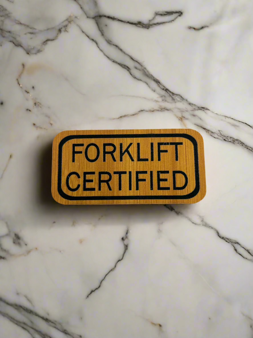 "Forklift Certified" Patch