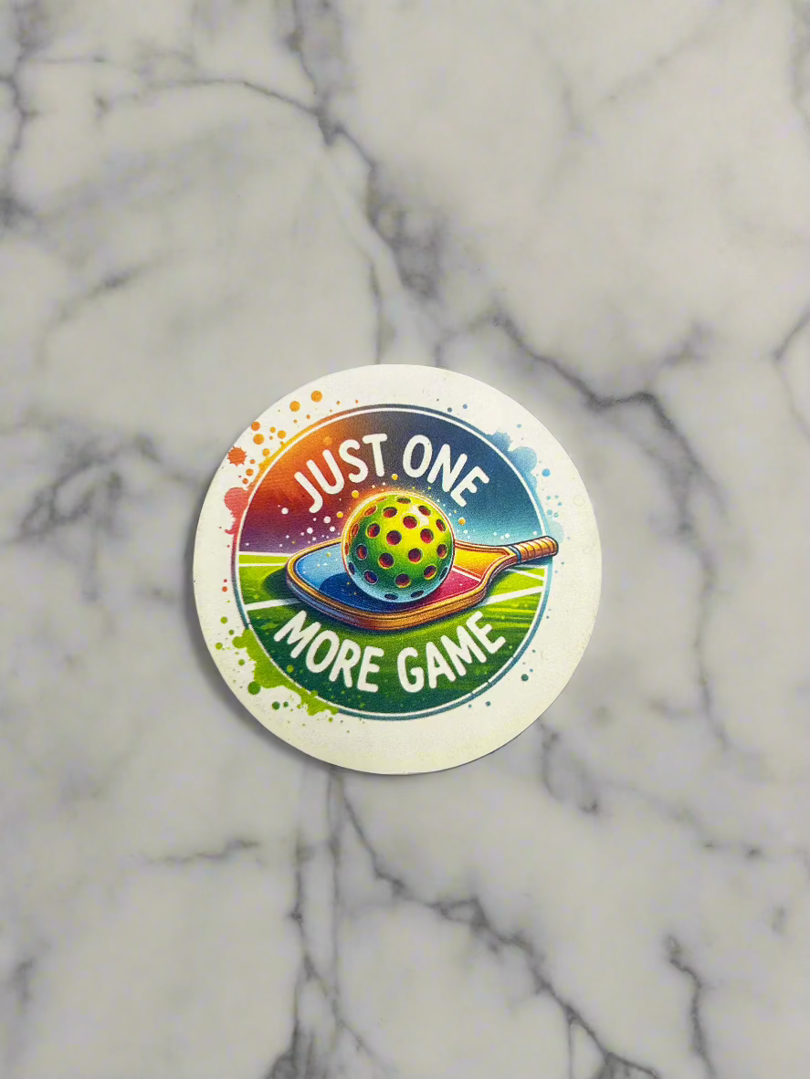 "Just One More Game" Pickleball Patch