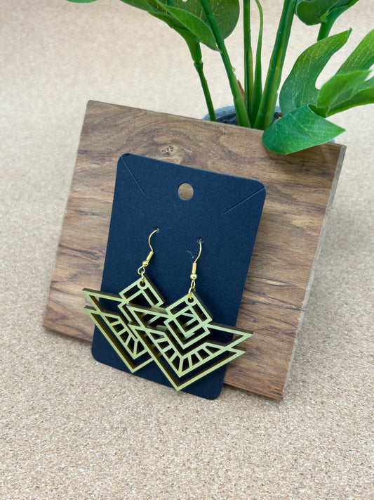 Triangular Art Deco Earrings