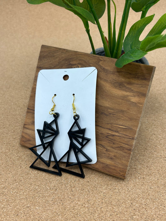 Triangular Retro Earrings