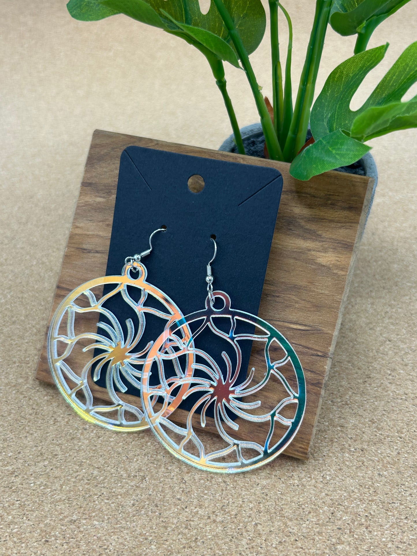 Swirl Floral Mandala Earrings