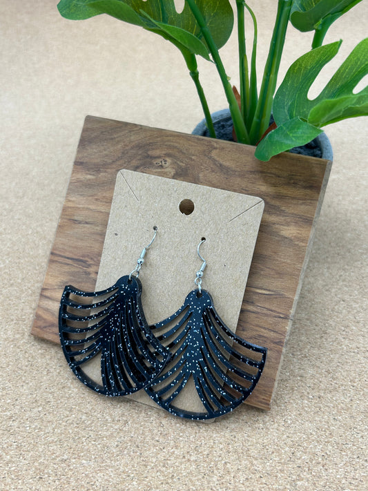 Large Fan Earrings