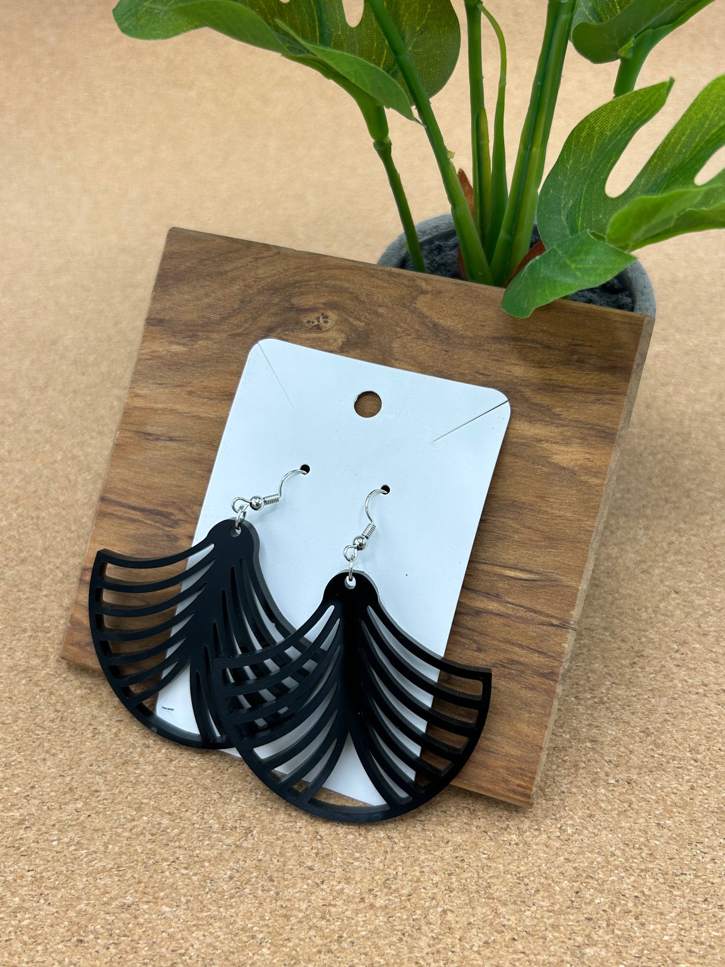 Large Fan Earrings