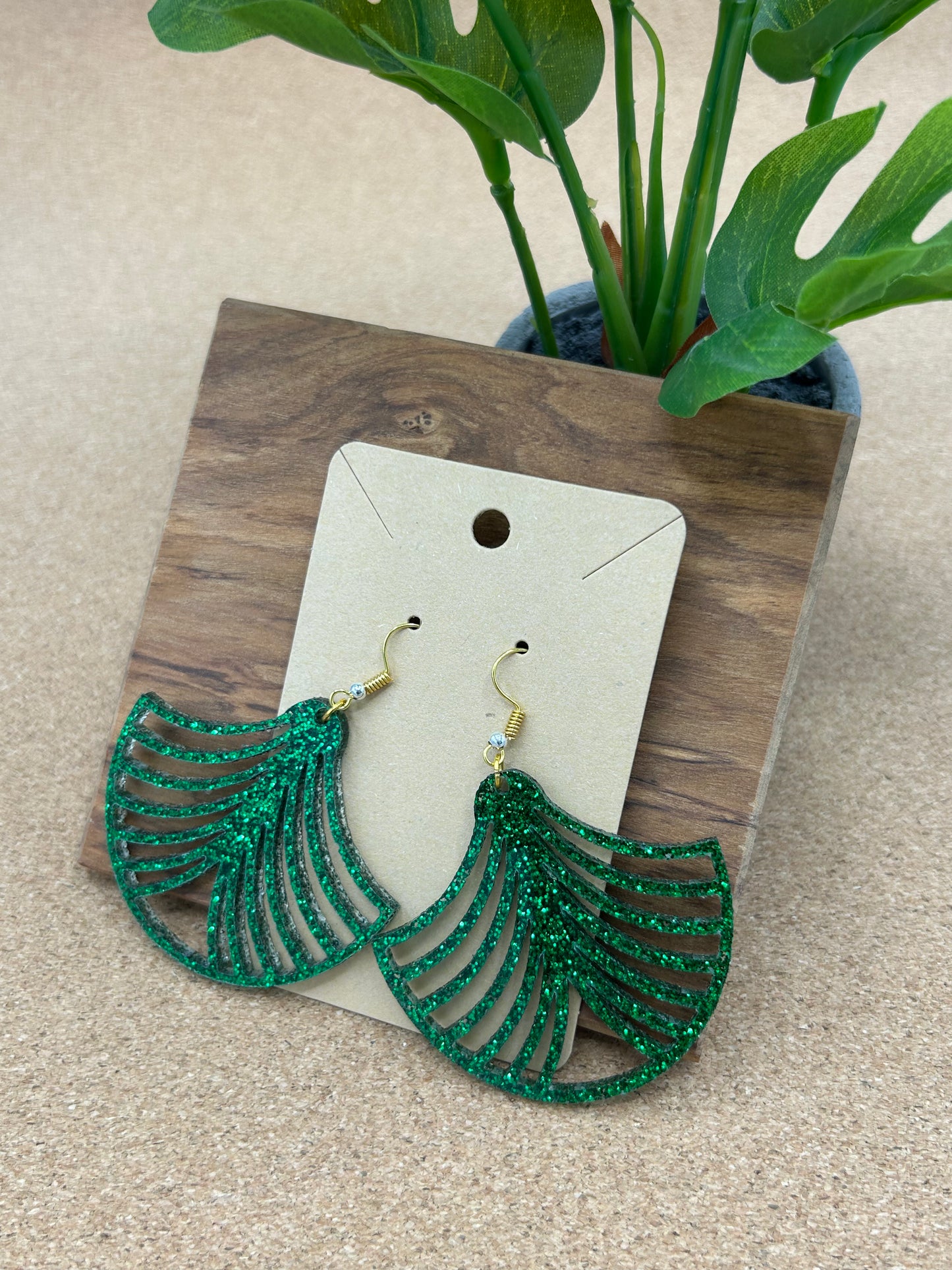 Large Fan Earrings