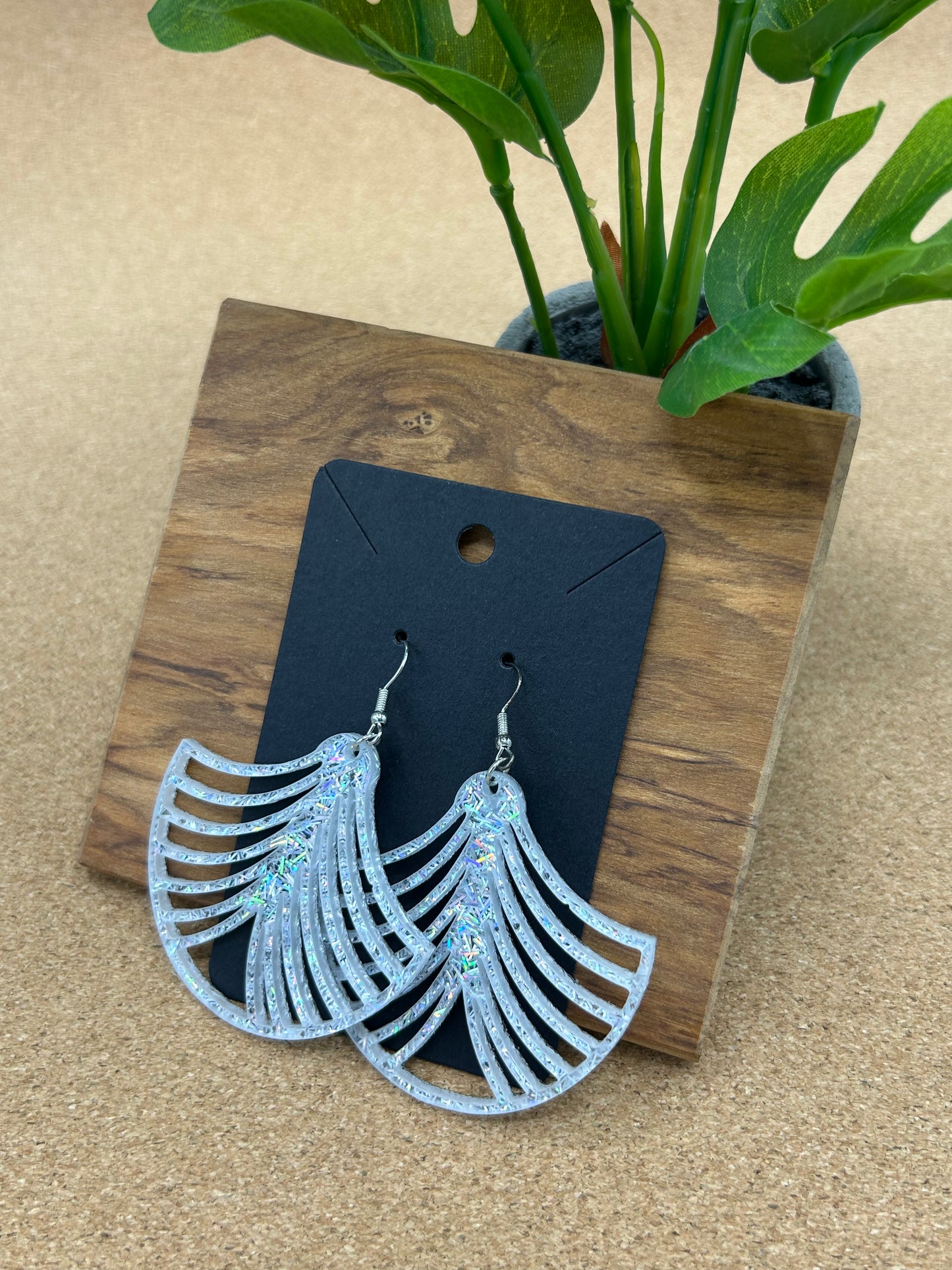 Large Fan Earrings