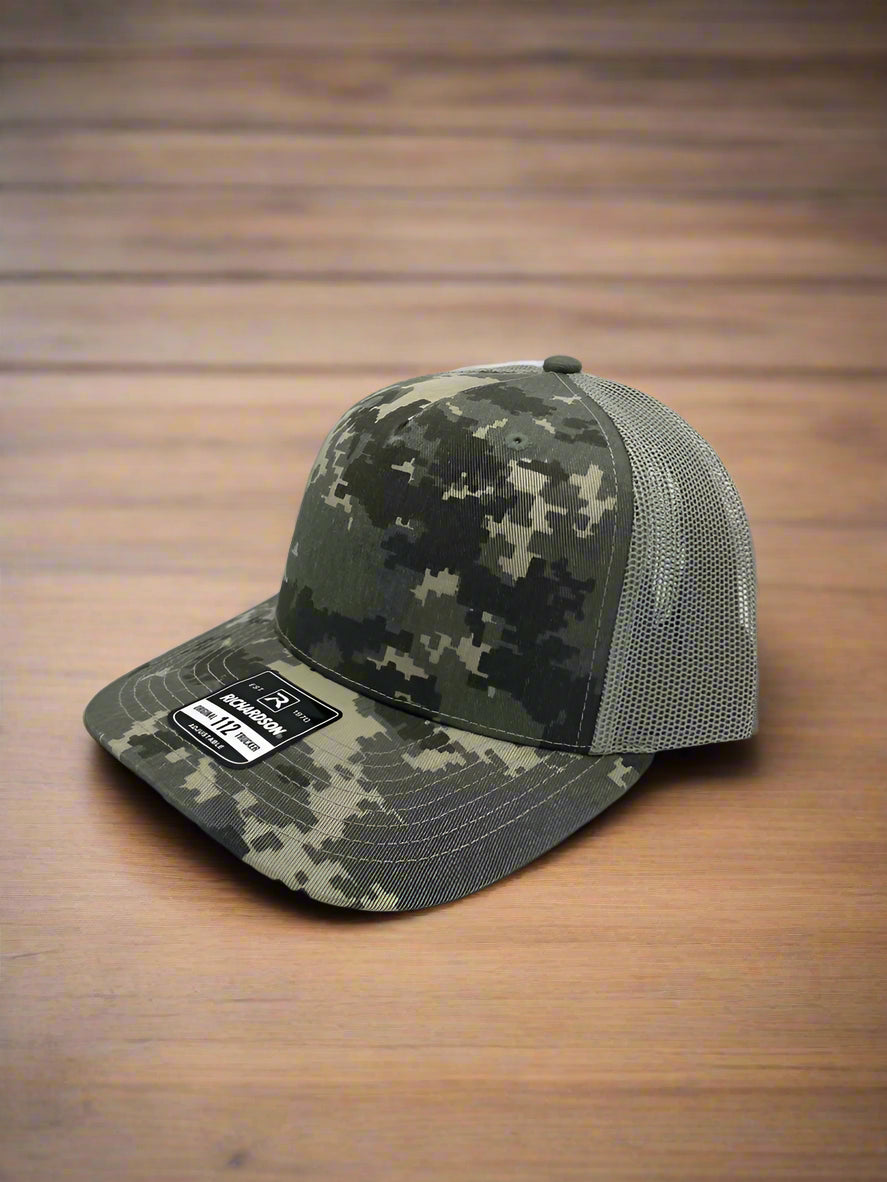 Customizable Camo Richardson Trucker Hat