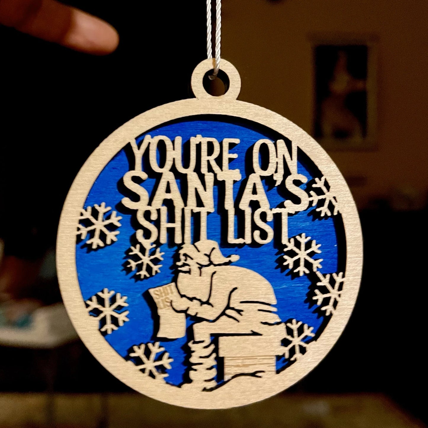 Funny "Naughty List" Ornament