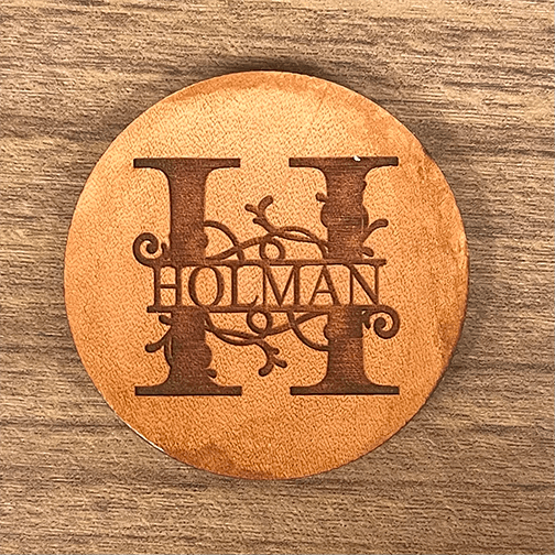 Custom Engraved Wood Coaster Set of 4