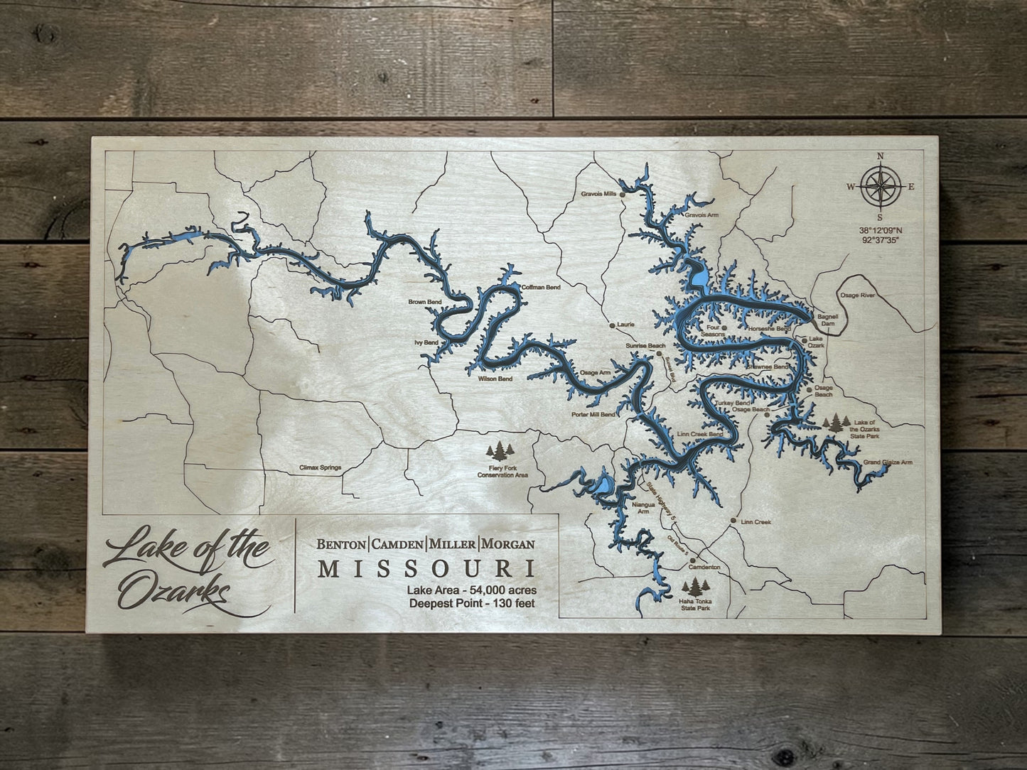 3D Lake Wall Art
