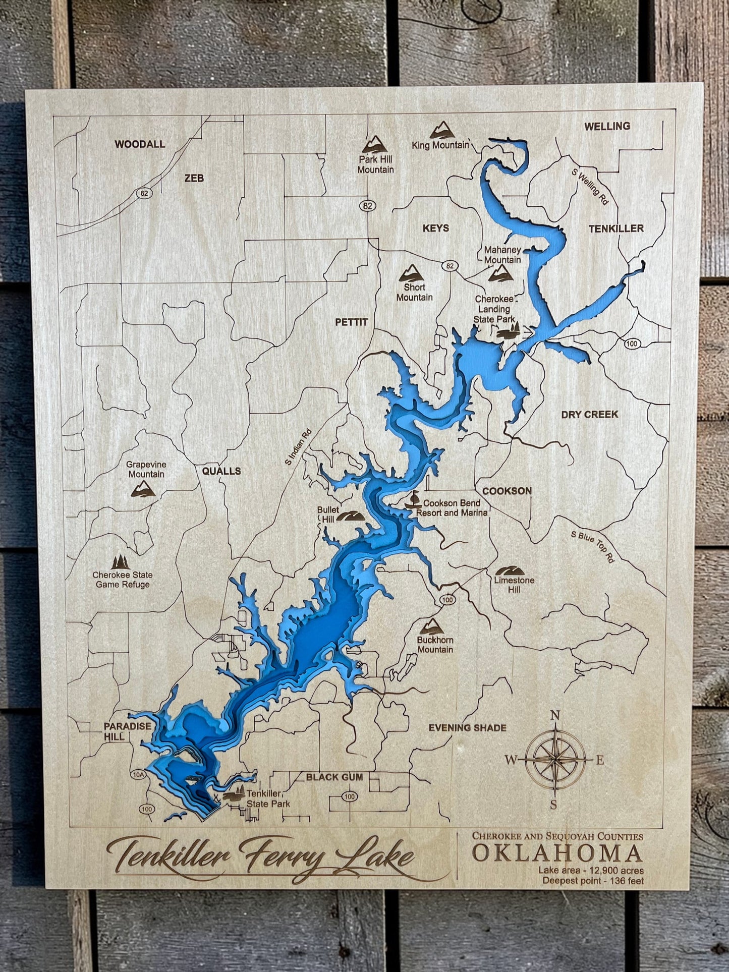 3D Lake Wall Art