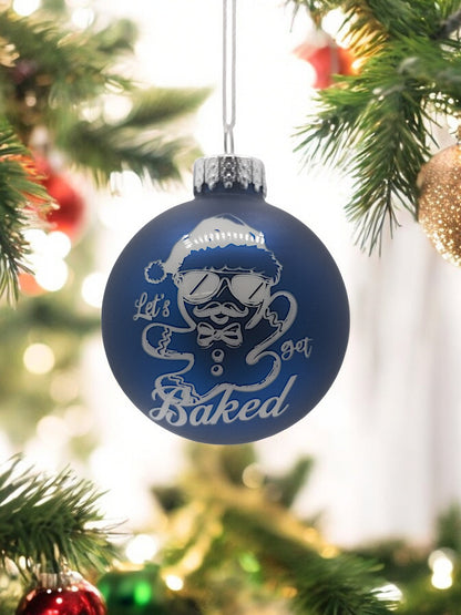 Glass Christmas Ornaments - The Naughty List