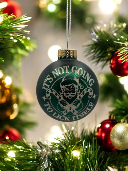 Glass Christmas Ornaments - The Naughty List