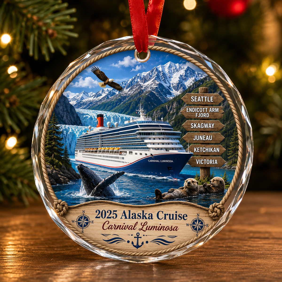 Custom Glass Ornament