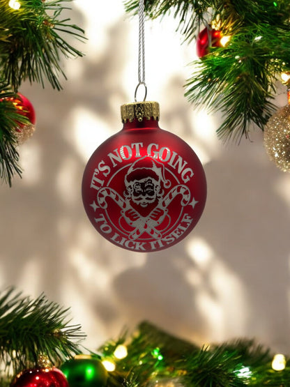 Glass Christmas Ornaments - The Naughty List