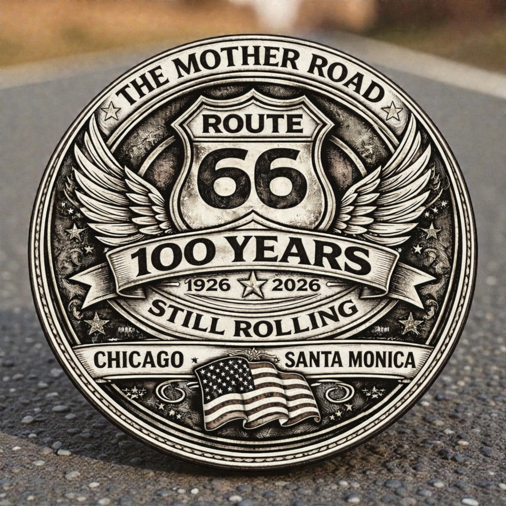 Route 66 - 100 Year Anniversary Hat Patch
