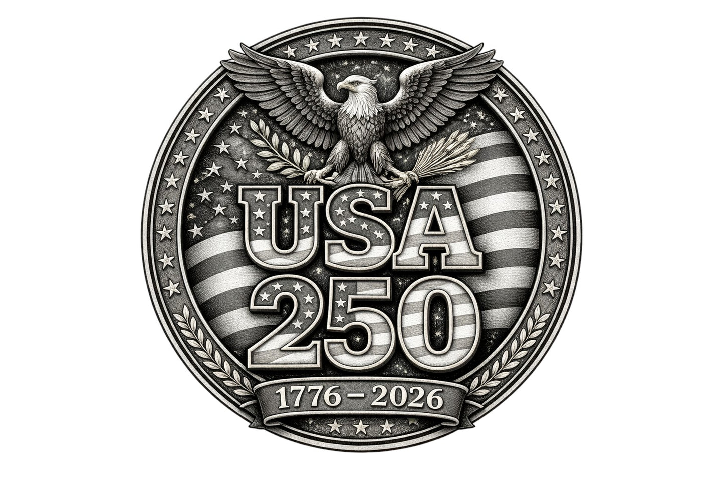 United States 250th Anniversary Hat Patches