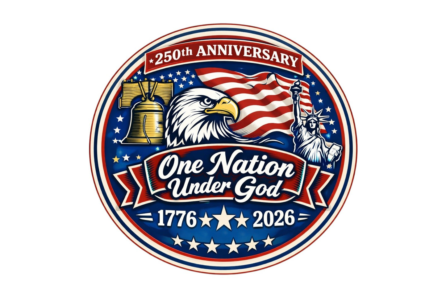 United States 250th Anniversary Hat Patches