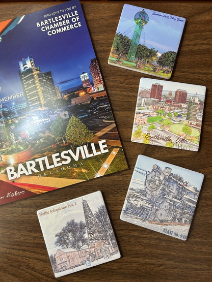 Sooner Park Play Tower Ceramic Coaster