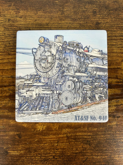 AT&SF No. 940 Ceramic Coaster