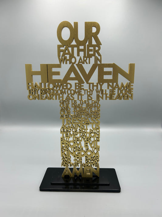 Lord's Prayer Standing Cross