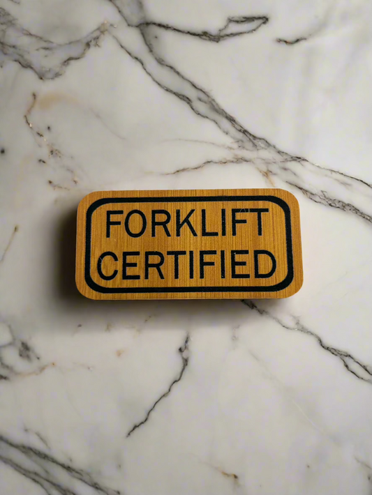 "Forklift Certified" Patch