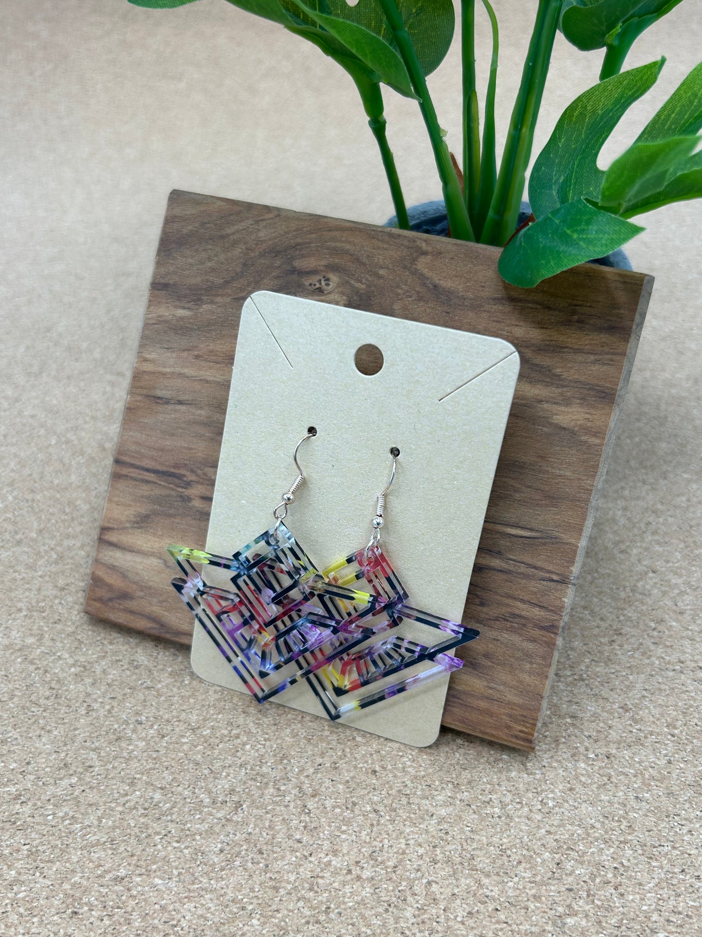 Triangular Art Deco Earrings