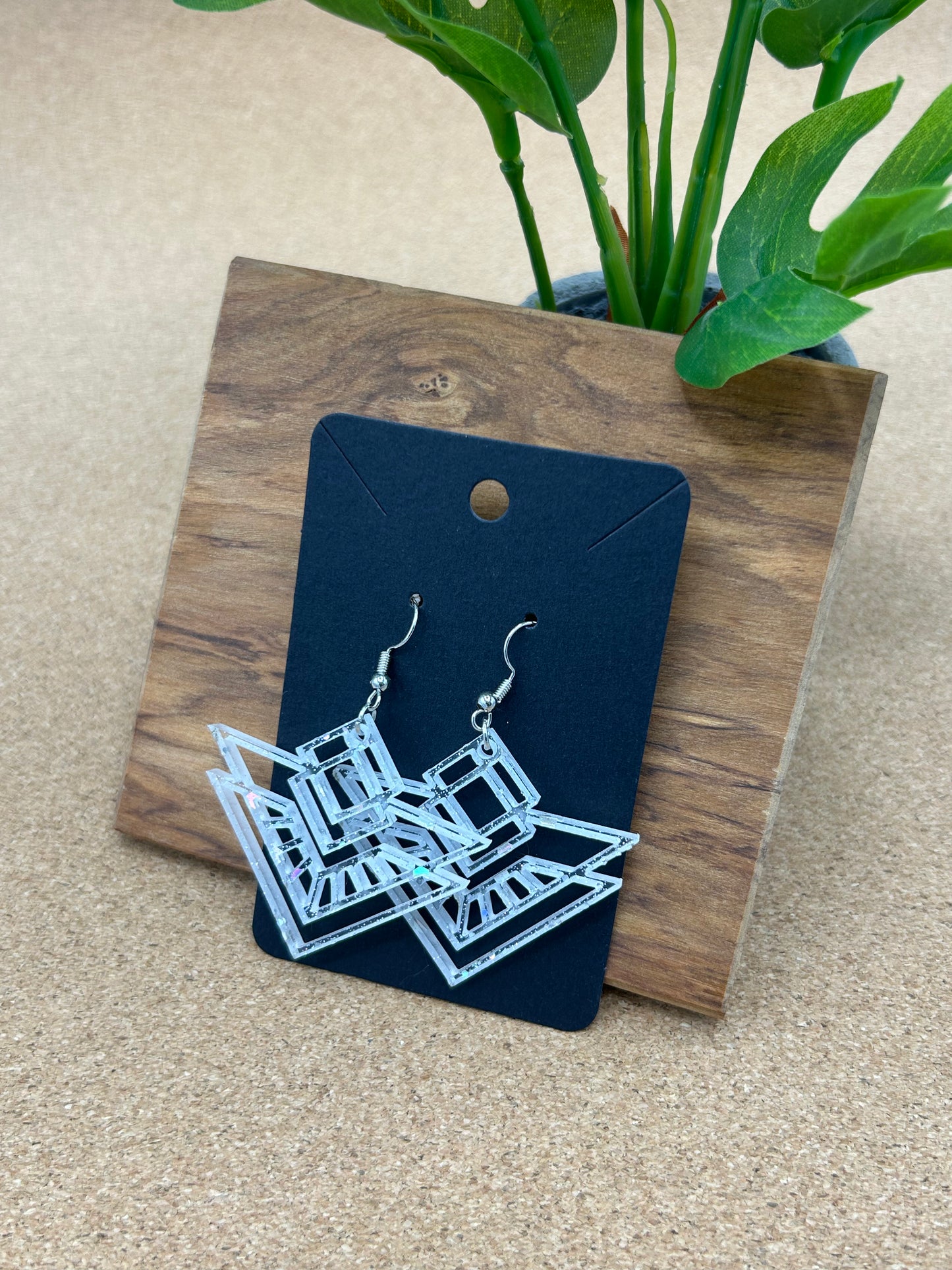 Triangular Art Deco Earrings