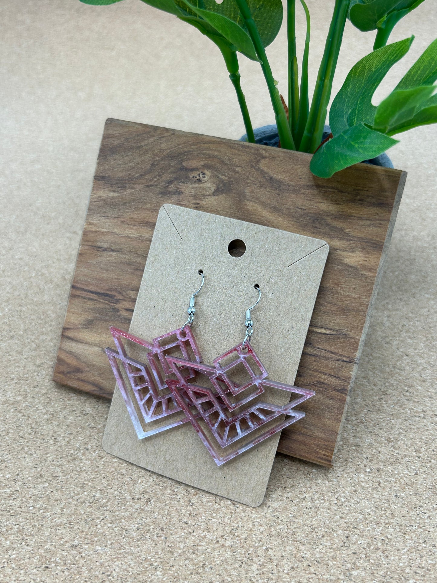 Triangular Art Deco Earrings