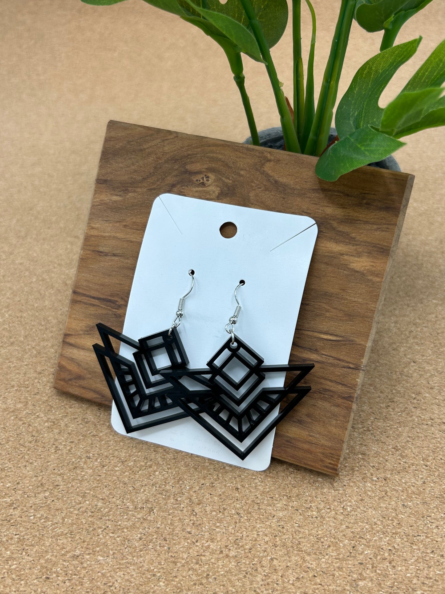 Triangular Art Deco Earrings