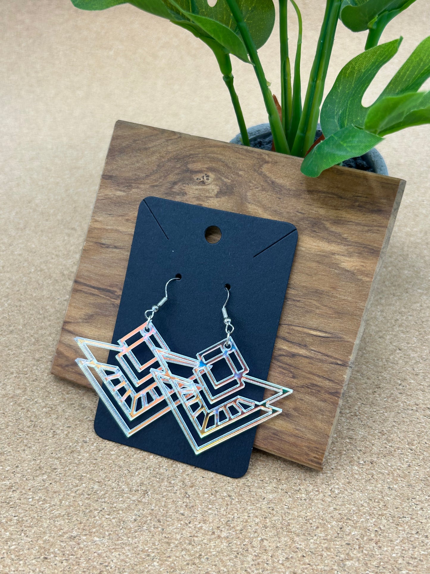 Triangular Art Deco Earrings