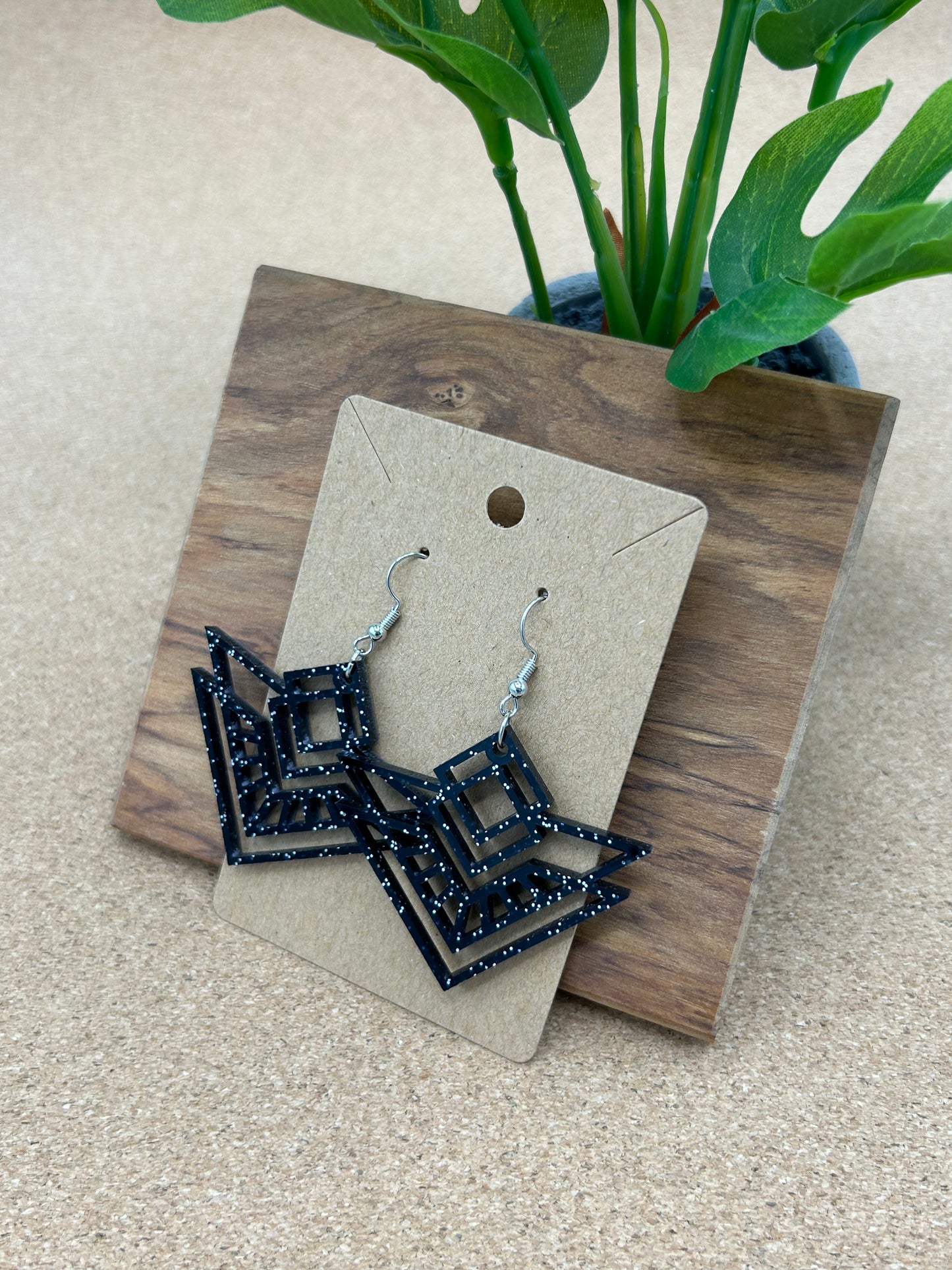 Triangular Art Deco Earrings