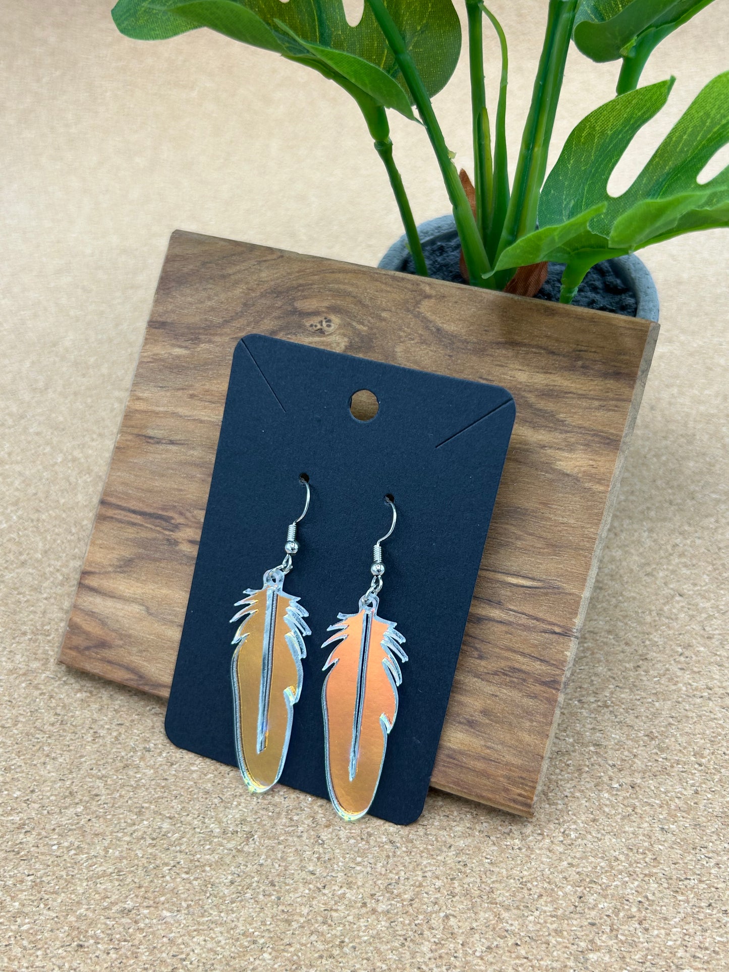 Straight Feather Earrings
