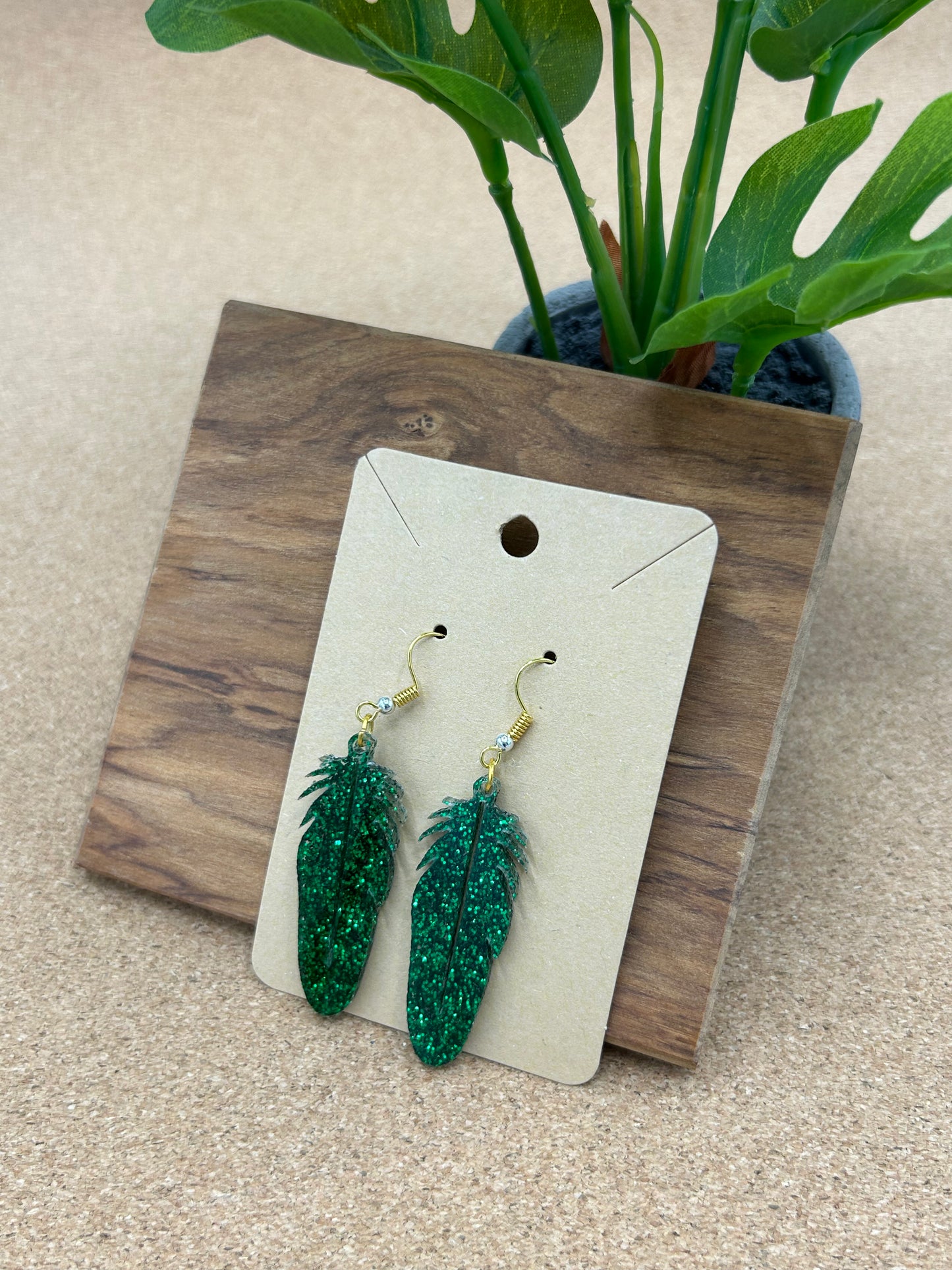 Straight Feather Earrings