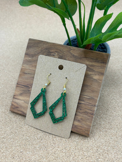 Art Deco Tear Drop Earrings