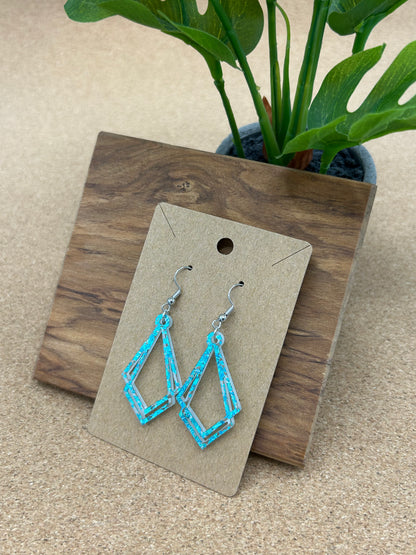 Art Deco Tear Drop Earrings