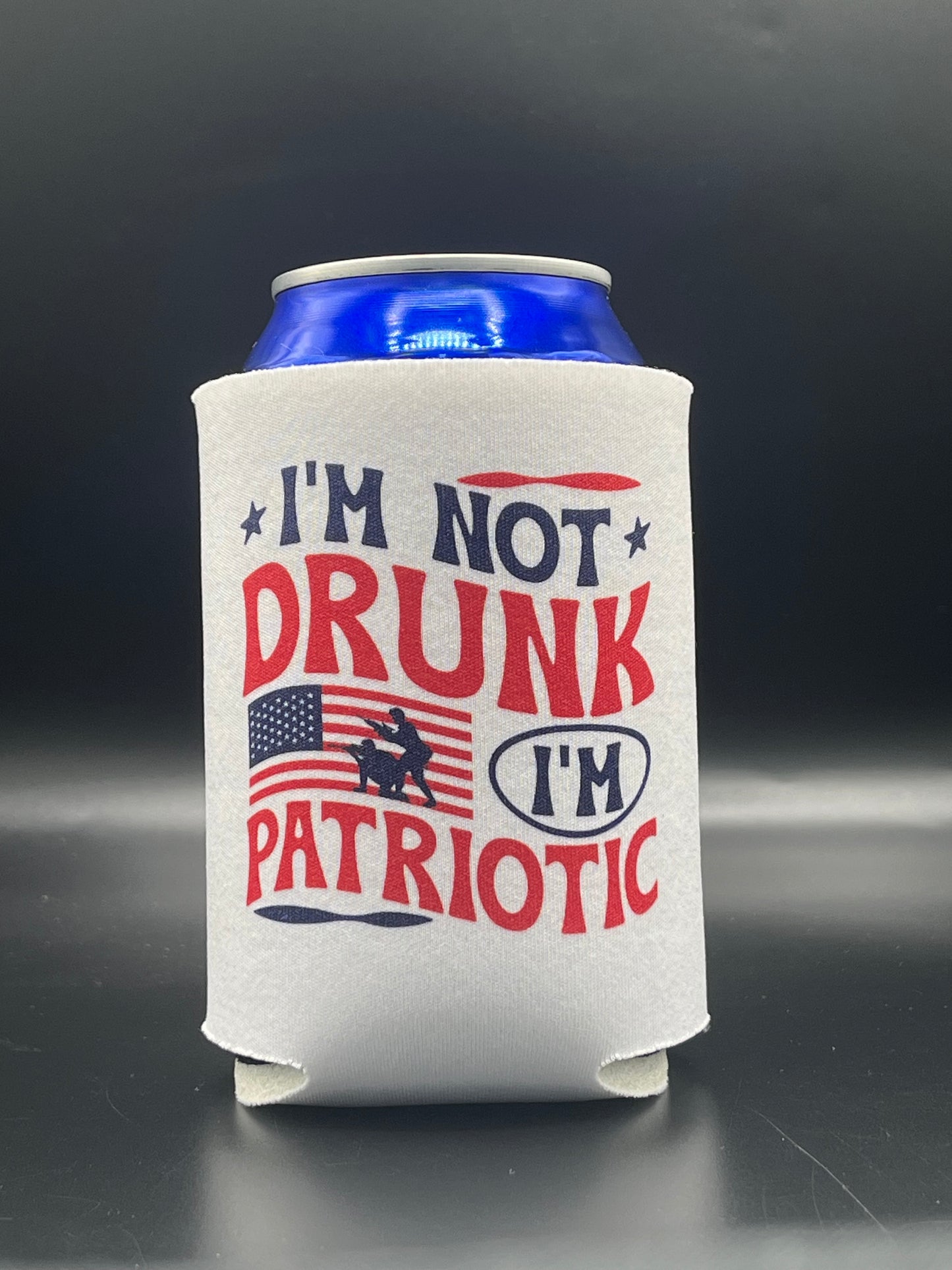 Can Cooler - Foam - UV Printed Patriotic Designs