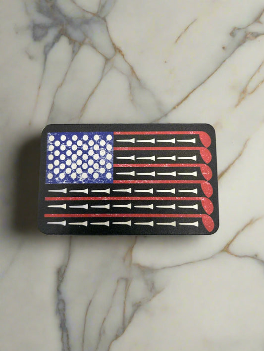 USA Golf Flag Patch